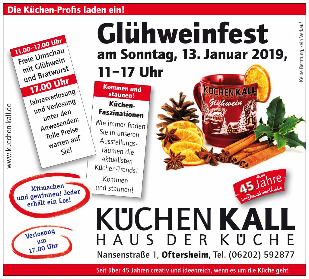 13.01.2019 Glühweinfest in Oftersheim