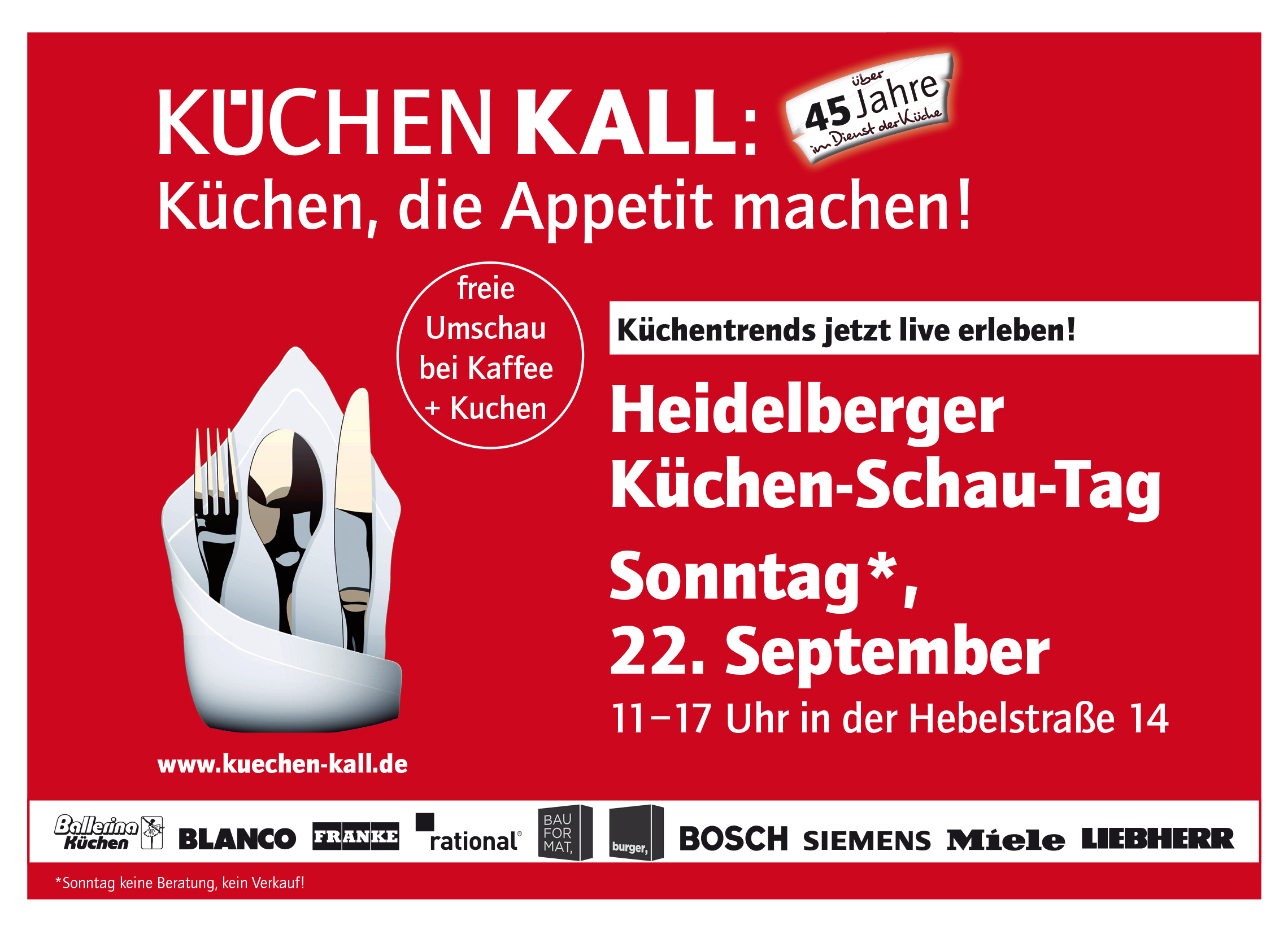 22.09.2019 Küchen-Schau-Tag in Heidelberg